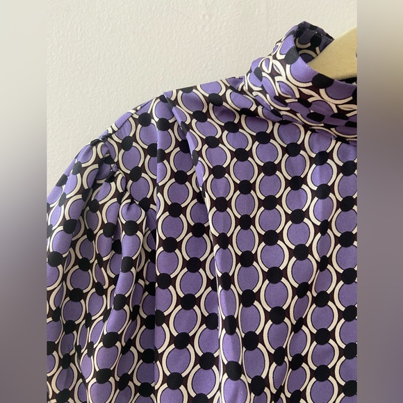 Lilac and purple tea style dress waist belt - Picture 5 of 5